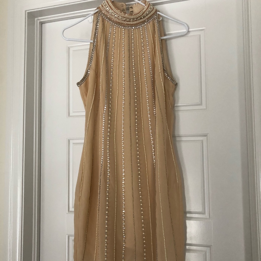 Topshop Sequin Midi Dress